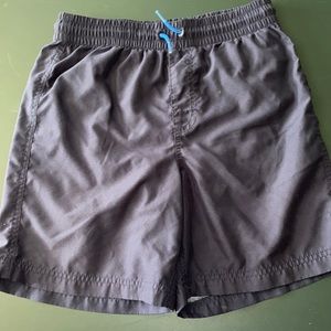 Navy blue swim trunks